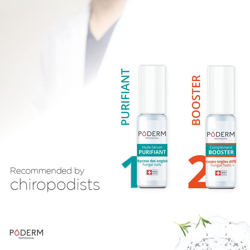 PODERM - PACK OF 2 SEVERE FUNGAL INFECTION PRODUCTS - Special comprehensive treatment for difficult to treat fungal infections - Professional foot/hand treatment - Quick & easy - Swiss Made - NewNest Australia
