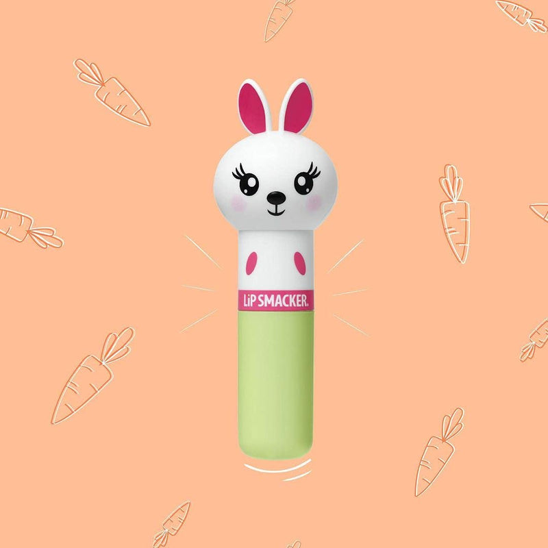 Lip Smacker - Lippy Pals Collection - Bunny Lip Balm for Kids - Hoppy Carrot Cake Flavour - Sweet Gift for your Friends with Animal Figures - Bunny Single Blister Pack - NewNest Australia