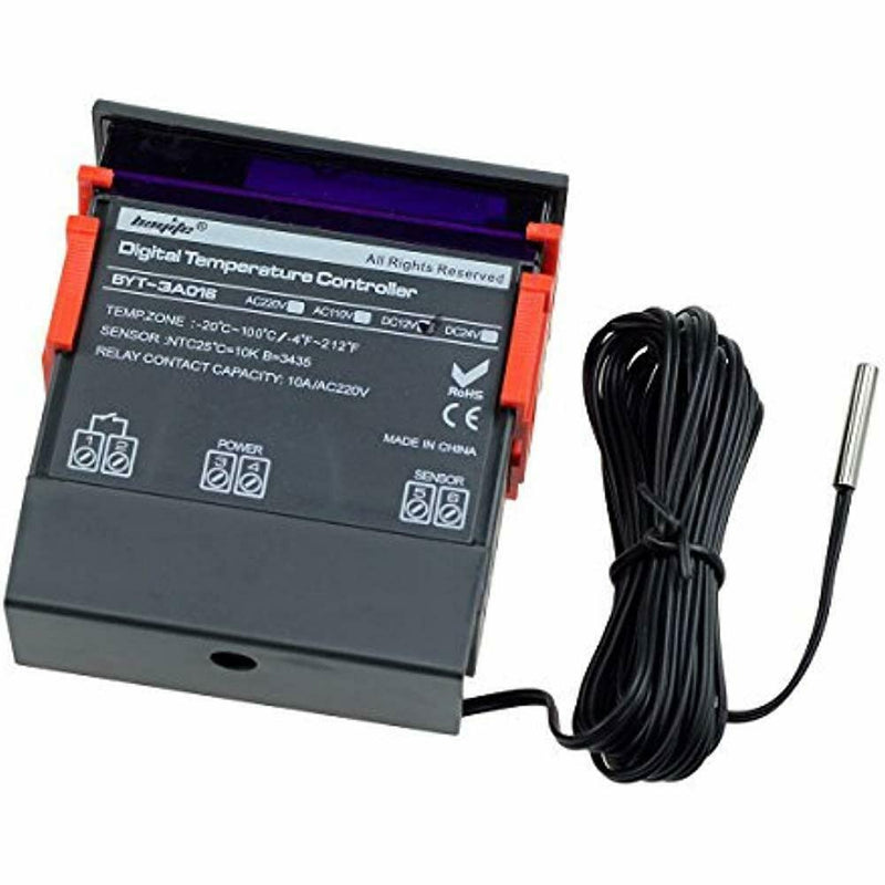 bayite DC 12V Fahrenheit Digital Temperature Controller 10A 1 Relay with Sensor - NewNest Australia