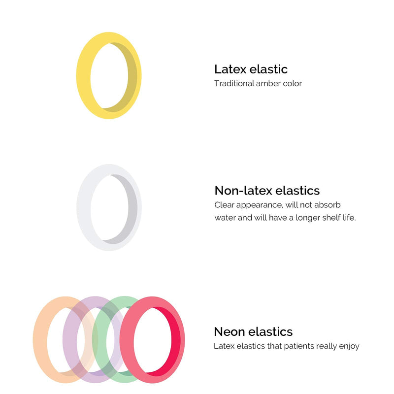 JMU Orthodontic Elastics 1/4 Inch 6.5oz Heavy 500 pack Intraoral Elastic Bands Latex Free Dental Rubber Bands Made in USA - NewNest Australia