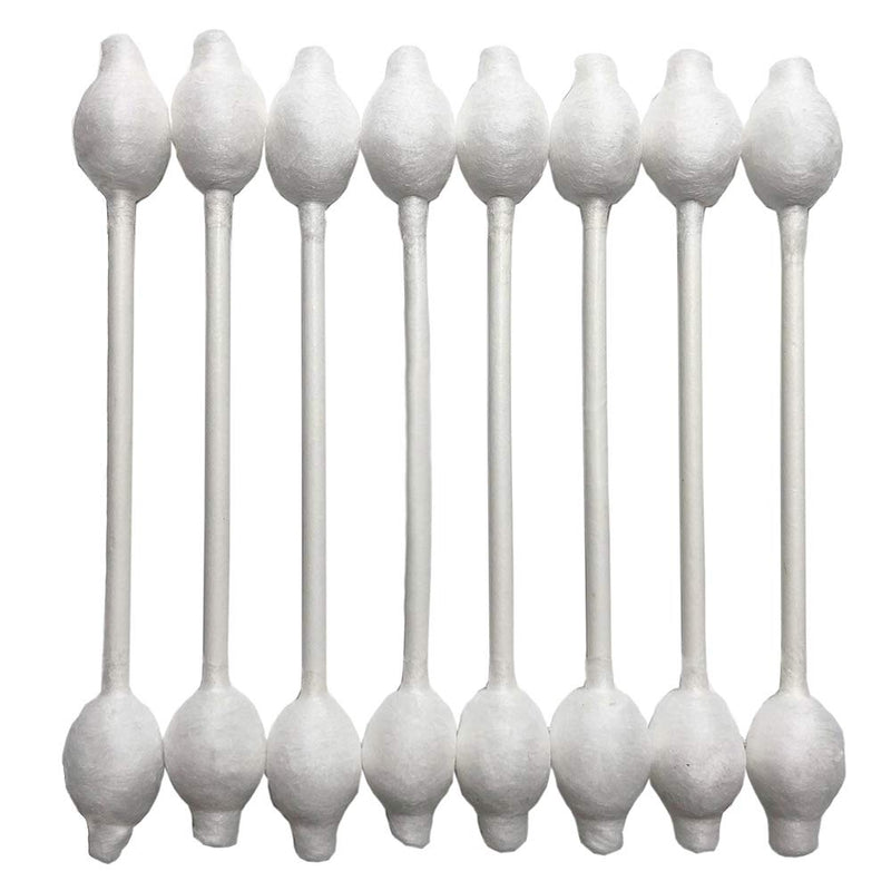 400pcs CGR Baby Safety Cotton Swabs with Large Tips for Newborn, Babies, Kids, Children, 100% Organic Cotton, White Paper Sticks, 5 Pack of 80 Swabs Total(2 Boxes and 3 Bags) - NewNest Australia