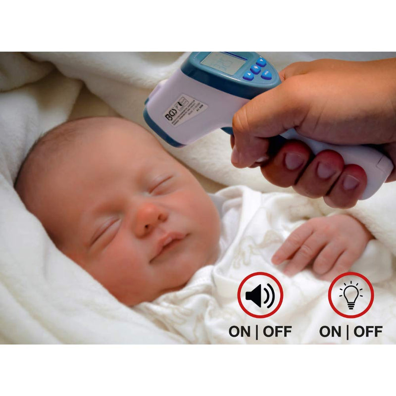 BGS 6006 | Forehead fever thermometer | Infrared contactless | for baby, child, adult + object measurement | 0 - 100° - NewNest Australia