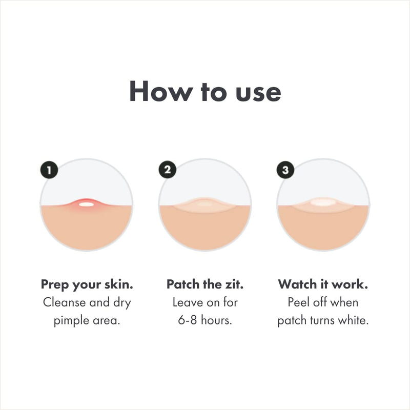 Mighty Patch Original from Hero Cosmetics - Hydrocolloid Acne Pimple Patch for Covering Zits and Blemishes, Spot Stickers for Face and Skin, Vegan-friendly and Not Tested on Animals (36 Count) - NewNest Australia
