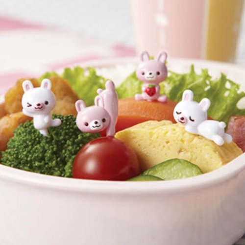 NewNest Australia - CuteZCute Bento 3D Food Pick, 8-Piece, Rabbit 1 A 