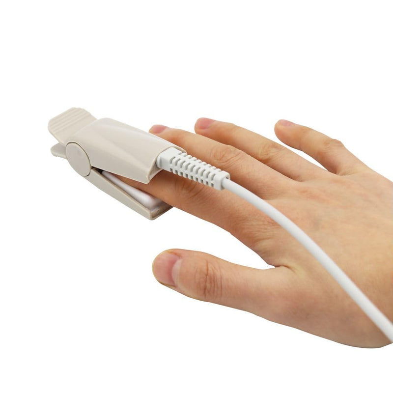 Compatible Nellcor DS100A Spo2 Sensor Adult Finger Clip 3.2ft 9 Pins Connector FDA/CE Approved - NewNest Australia