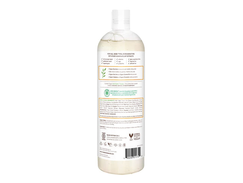 Babo Botanicals Sensitive Baby Fragrance Free 3-in-1 Bubble Bath, Wash & Shampoo - with Organic Shea Butter, Coconut Oil, Calendula & Oat - Vegan & EWG Verified - 15 fl. oz. - NewNest Australia