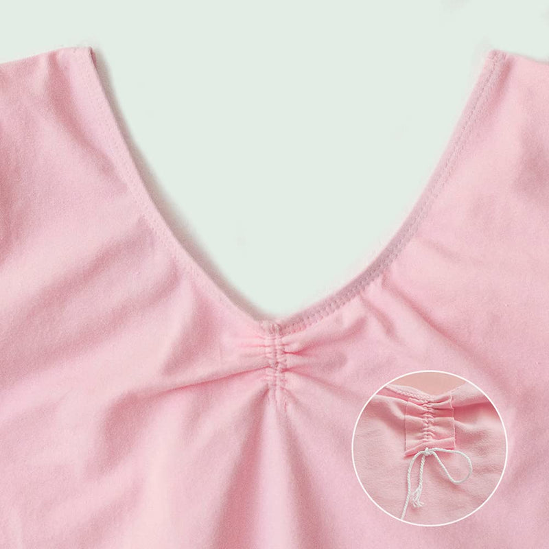 ROYAL SMEELA Girls Short Sleeve Ballet Leotard Dance Leotard Team Basic Ballet Dance Leotard for Toddler Ballet Outfit 6-7Y Black - NewNest Australia