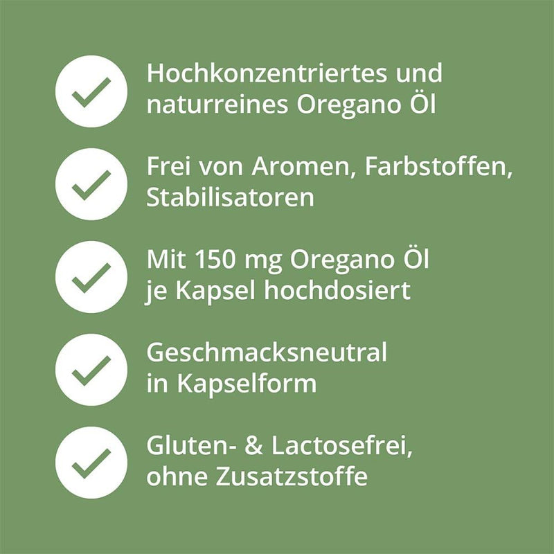 Oregano oil capsules, high dosage, 60 pieces - NewNest Australia