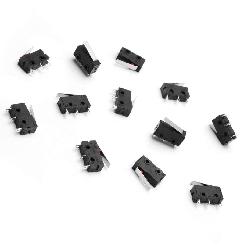 MUZHI SPDT 1NO 1NC Hinge Lever Momentary Push Button Micro Limit Switch AC 5A 125V 250V 3 Pins 12 Pcs 4 - NewNest Australia