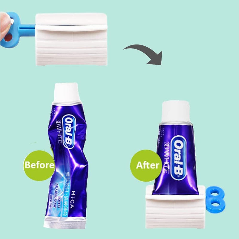 Udqyq 4 Pieces Toothpaste Tube Squeezer/Toothpaste Dispenser, High-Quality Toothpaste Holder, Toothpaste Seat Holder, Tube Press For Ointments, Toothpaste, Hair Dye, Hand Cream And More. - NewNest Australia