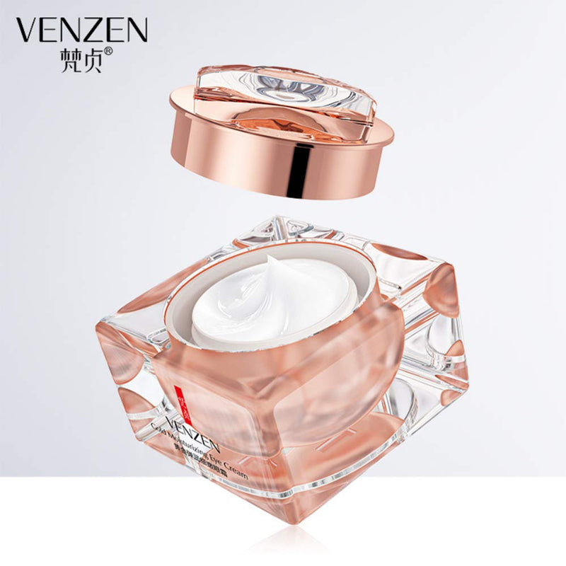 VENZEN Gold Moisturizing Eye Cream Anti Aging Anti Wrinkle Shade Dark Circles Shine Serum Glycerin Delicate Hyaluronic Acid 15g - NewNest Australia