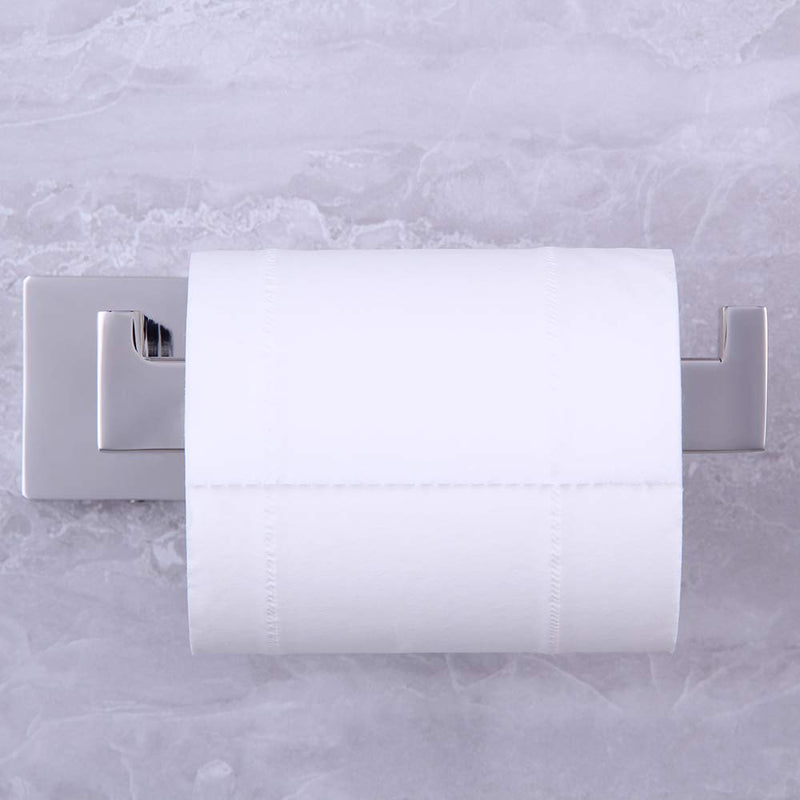 SUS304 Stainless Steel Toilet Paper Holder Wall Mounted Rustfree Bathroom Hotel 5 inch TP Holder Kitchen Washroom Tissue Roll Dispenser Polished Finish - NewNest Australia