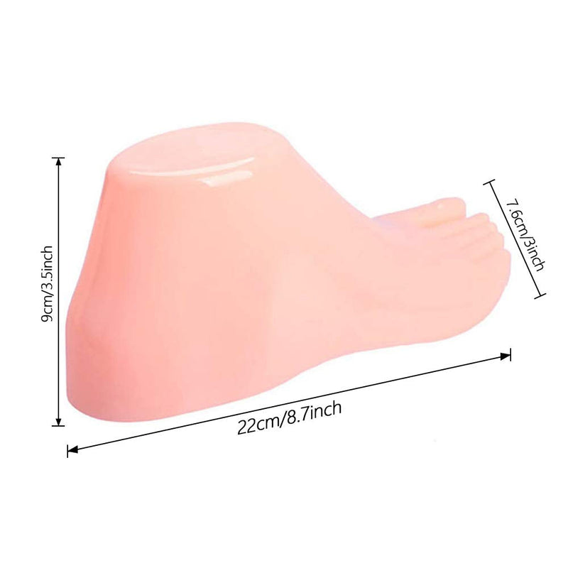 1 Pair Plastic Foot Model Tools Shoes Support for Ankle-High Shoes Display (Fleshtone) Fleshtone - NewNest Australia