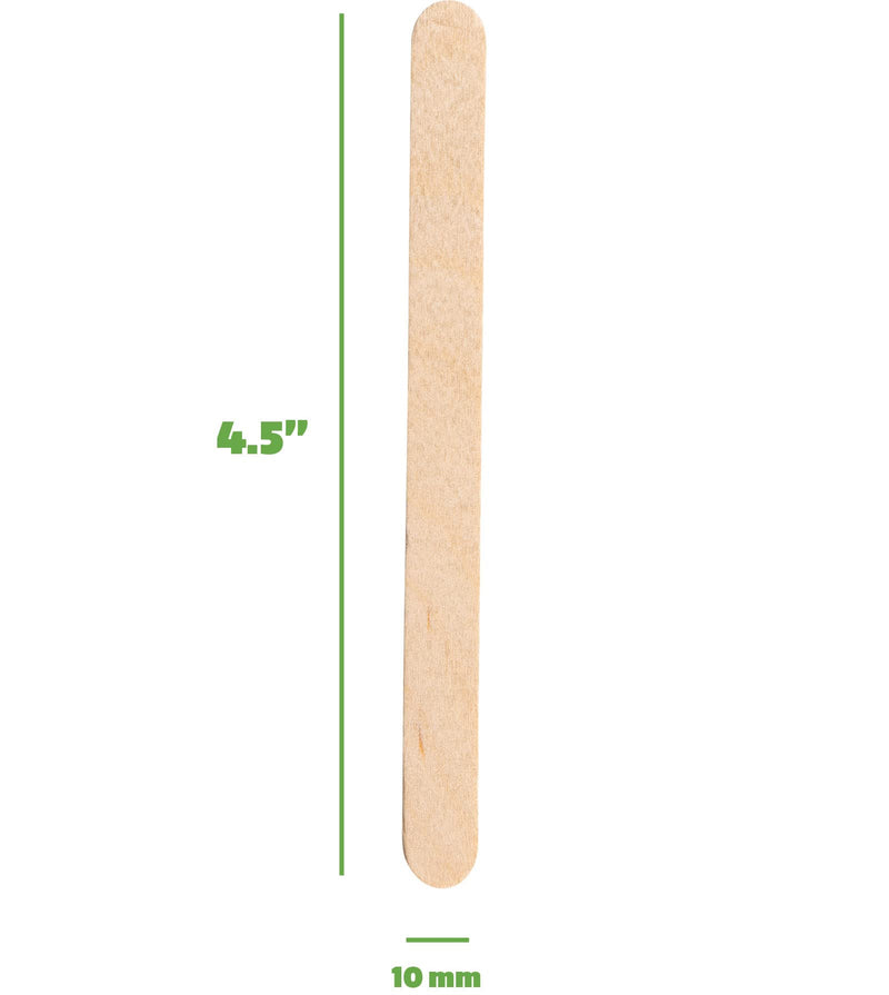 [200 Count] 4.5 Inch Wooden Multi-Purpose Popsicle Sticks for Crafts, ICES, & Ice Cream - NewNest Australia