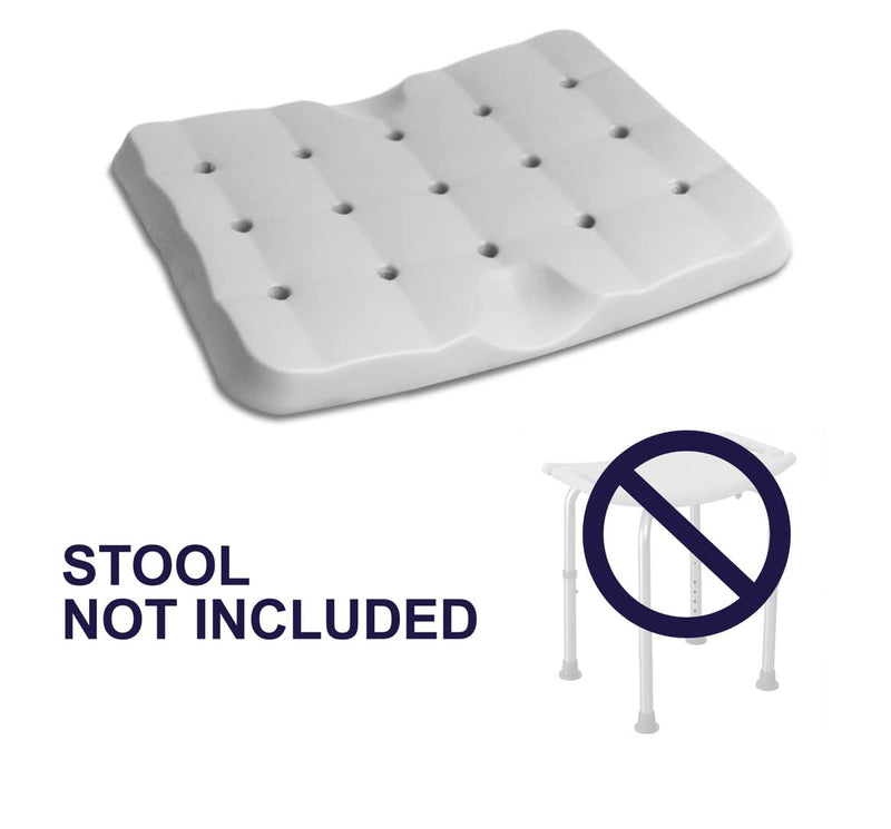 KMINA - Shower Seat Cushion Waterproof (13.7"x10.6"x1.3", Stool Not Included), Cushion for Shower Seat, Shower Chair Cushion, Shower Stool Cushion, Kneeling Pads for Gardening - Made in Europe - NewNest Australia