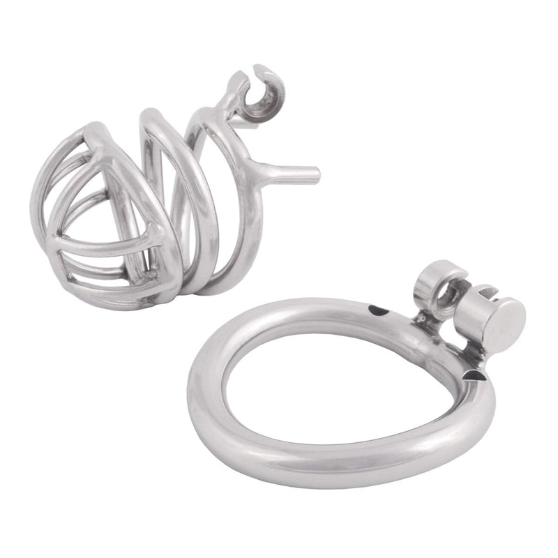 TERNENCE Stainless Steel Small Male Chastity Device Ergonomic Design Stealth Lock for Adults Solitary Extreme Confinement Cage S040 (1.57 inch / 40mm) 1.57 Inch (Pack of 1) - NewNest Australia
