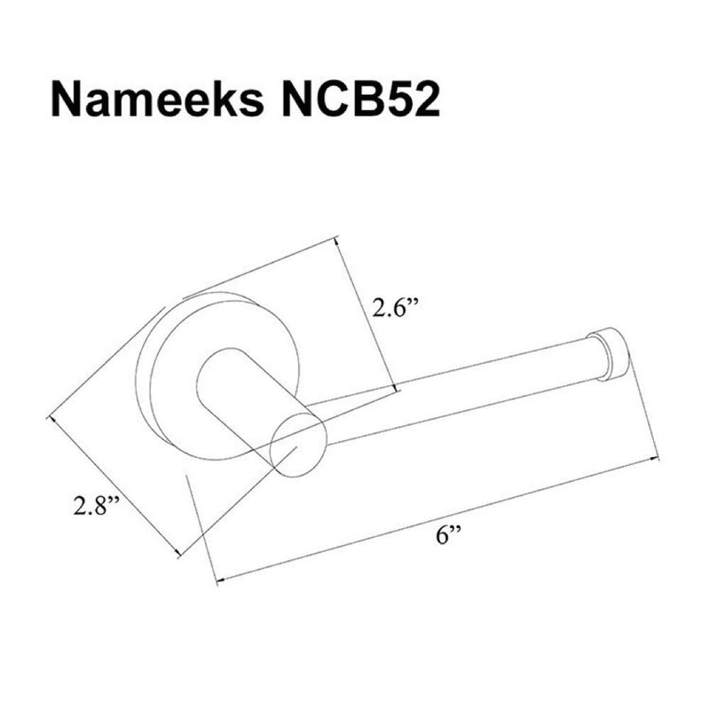 Nameeks NCB52 Toilet Paper Holder, One Size, Black - NewNest Australia