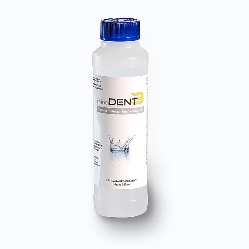 reinerDENT3 denture cleaner XL - 250ml with practical dosing aid - especially for dentures in the ultrasound device, ultrasonic cleaning - the dentist recommendation - NewNest Australia