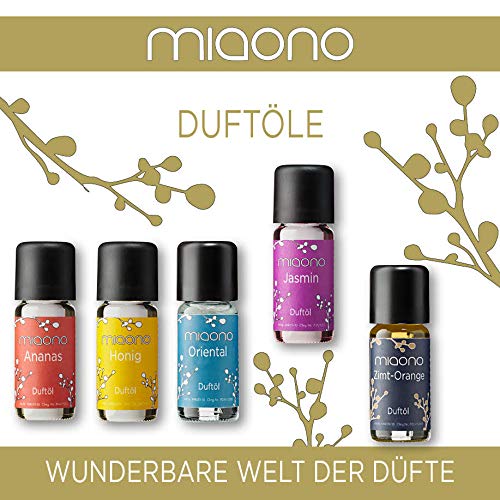 Miaono Fragrance Oil Set - Flower Fragrance - Fine Room Fragrance - Lilac, Jasmine, Magnolia, Lime Blossom, Orchid, Violet, Rose - Aroma Oil For Oil Burner And Diffuser - NewNest Australia