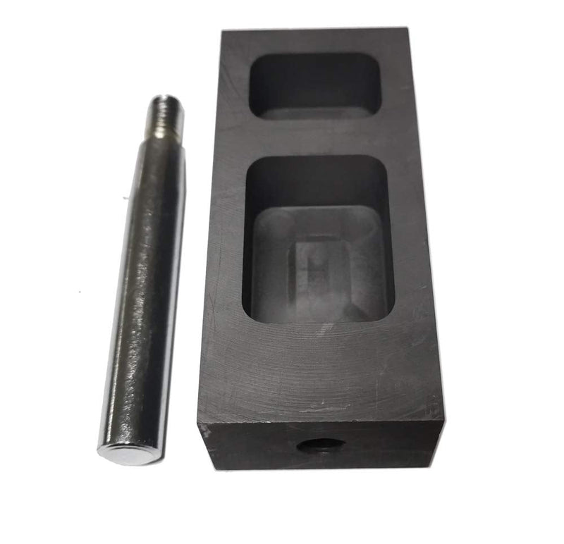 OTOOLWORLD Gold Silver Graphite Ingot Mold Mould Crucible for Melting Casting Refining with Metal Bar (200g+400g) 200g+400g - NewNest Australia