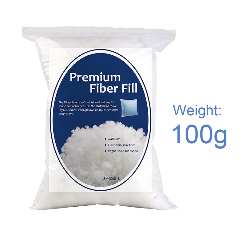 100g/3.5oz Polyester Fiber Fill, Premium Fiber Fill Stuffing, Fluff Stuffing High Resilience Fill Fiber for Stuffed Animal Crafts, Pillow Stuffing, Cushion Stuffing 100g/3.5oz - NewNest Australia