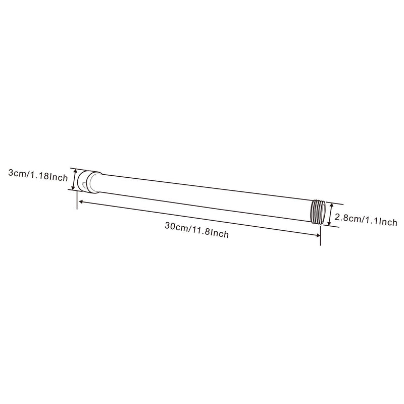 12-inch Antique Brass Extension Tube Shower Faucet Kit Bar for Shower System Bar Commercial - NewNest Australia