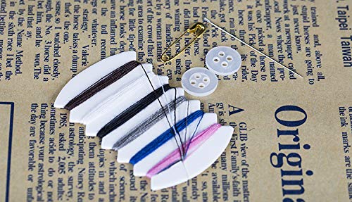 Onwon 50 Sets Travel Sewing Kits with Needles, Threads, Button, Pin - 6 Colors Thread Repair Kit for Hotel Amenities Necessities - NewNest Australia