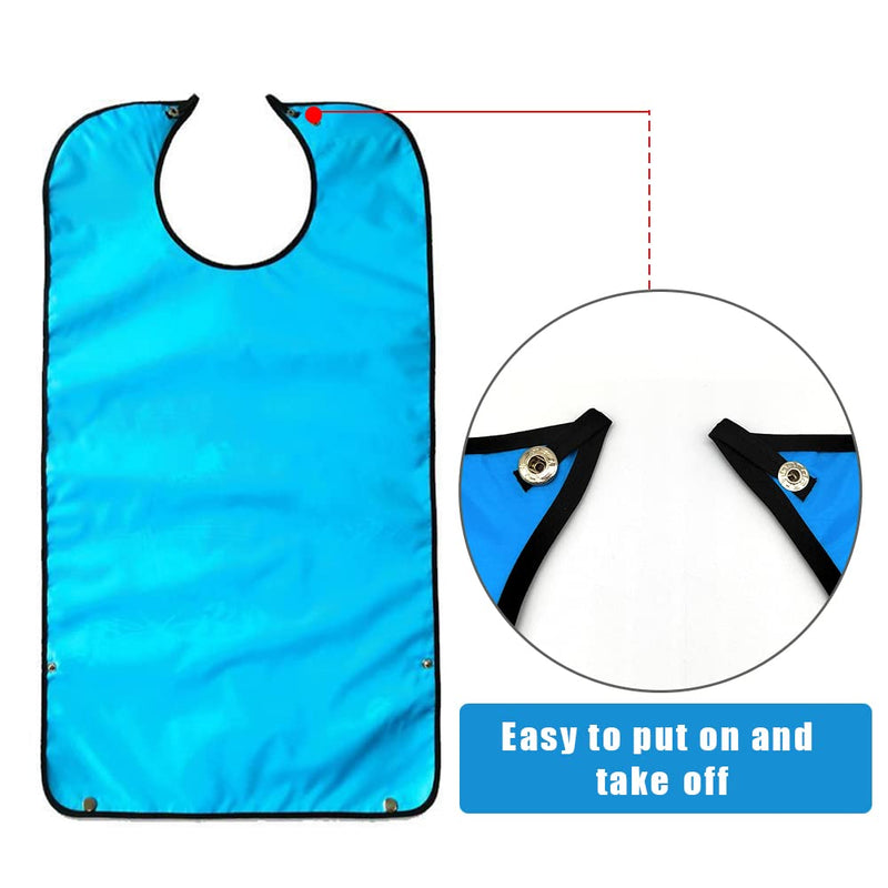 Adult Bibs for Elderly Washable, Clothing Protectors Waterproof and Reusable Adult Bib for Eating Adult Bibs for women Christmas Dinner Bibs Women with a Ruler - NewNest Australia
