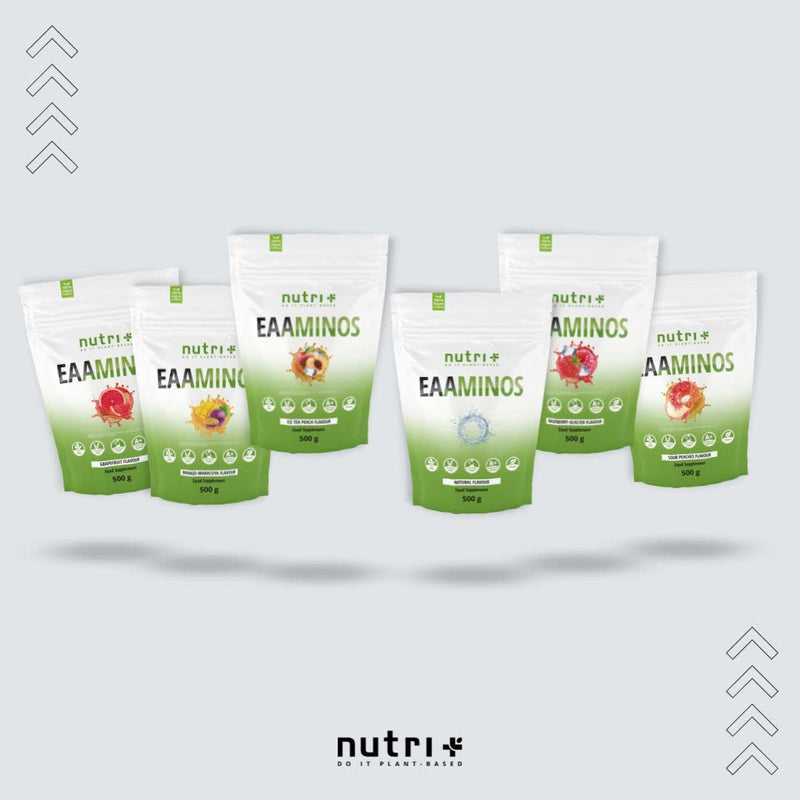 Eaa Powder Vegan 500G Ice-Tea Peach - Highest Dosage - All Essential Amino Acids - Iced Tea Peach Flavor Eaas - Amino Acids - Essential Aminos Powder 500 G (Pack Of 1) - NewNest Australia