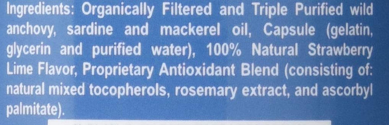 Fish Oil Capsules, Omega Sufficiency by Innate Choice, Strawberry Lime 240 Capsules - NewNest Australia