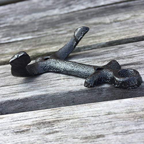 NewNest Australia - storeka Nautical Cast Iron Ship Anchor Weathered Nautical Wall Hooks Coat Hook, Screws Included (5 PCS) 5 PCS 