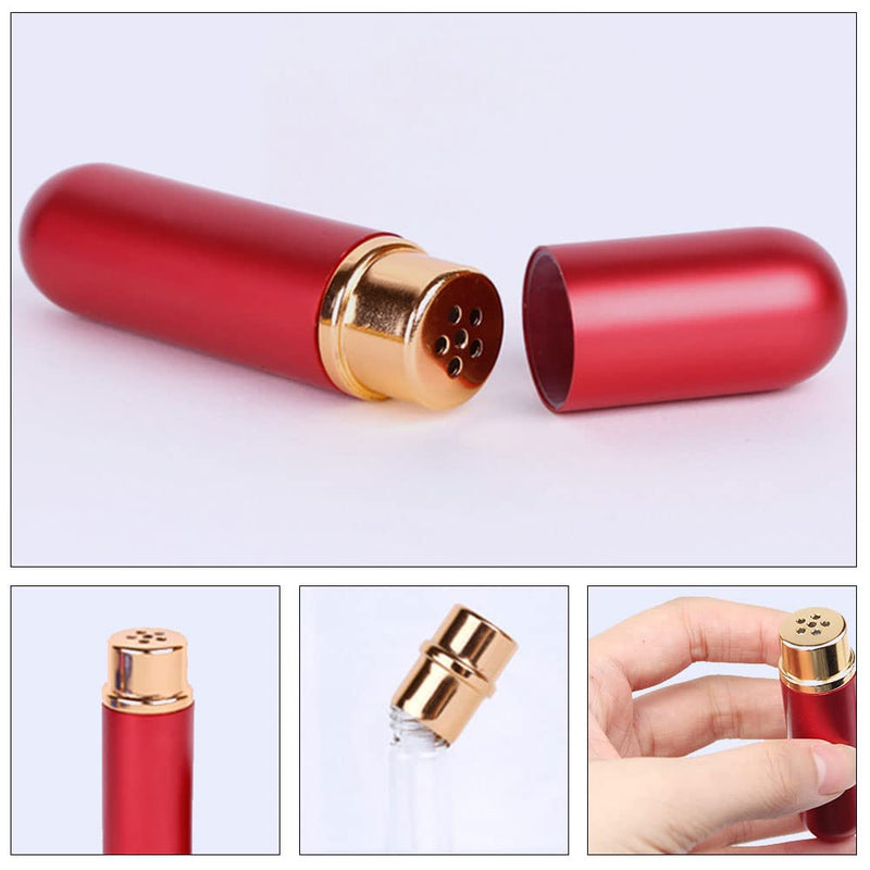 4 Pcs Aluminum Essential Oil Nasal Inhaler Aromatherapy Bottle Refillable Aromatherapy Nasal Inhaler Tubes for DIY Essential Oil Aromatherapy Use - NewNest Australia