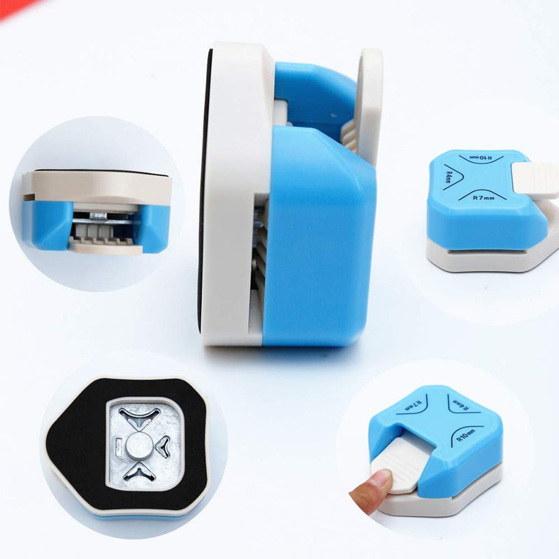 Paper Corner Rounder 3 in 1 （R4mm+R7mm+R10mm）， Corner Punches for Paper Crafts， Corner Cutter ，Envelope Punch Board ，Hole Puncher， Laminate, DIY Projects, Photo Cutter,Card Making and Scrapbooking - NewNest Australia