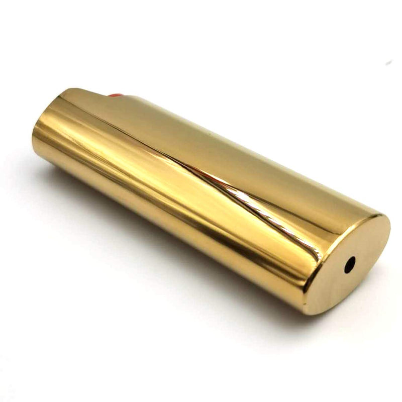 Lucklybestseller Lighter Case Cover Holder for BIC Full Size Lighter (Gold) Gold - NewNest Australia