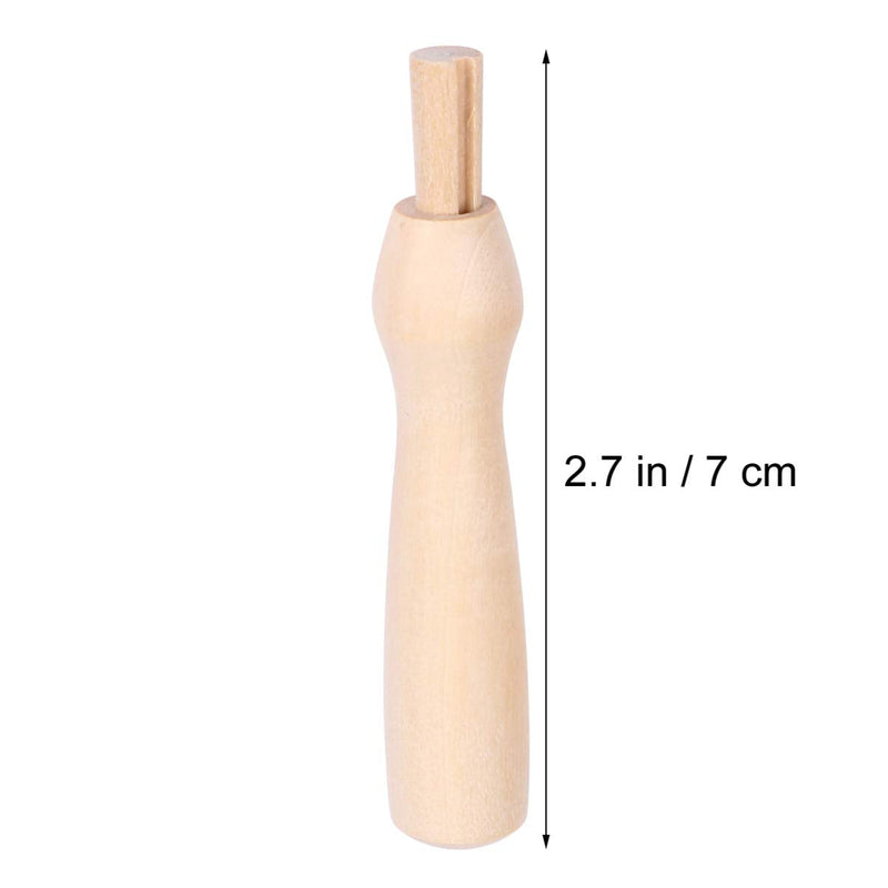 ARTIBETTER 5pcs Poking Felting Needle Pen Wooden Punch Needle Holder Cross Stitch Felting Needle Handles - NewNest Australia
