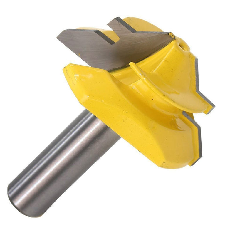 Meihejia 1/2 Inch Shank 45 Degree Lock Miter Router Bit 3/4 Inch Stock Joint Router Bit Woodworking Cutter Tool Shank 1/2", Stock 3/4" - NewNest Australia