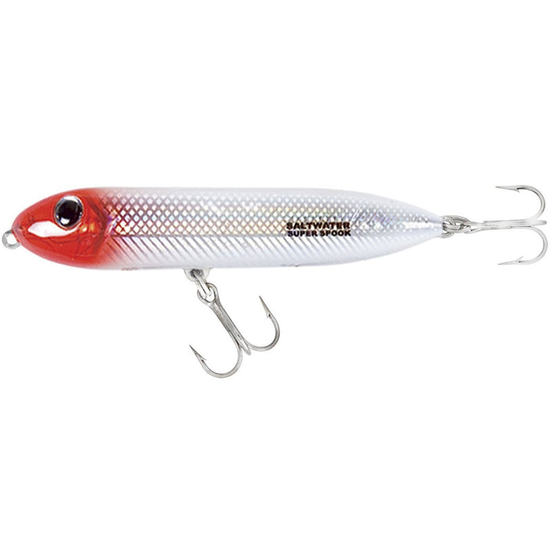 Heddon Super Spook Topwater Fishing Lure for Saltwater and Freshwater Black Shiner, Super Spook (7/8 oz) Bone/Silver Super Spook Jr (1/2 oz) - NewNest Australia