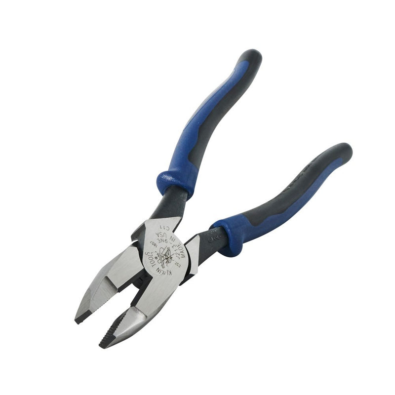 Klein Tools J213-9NE Side Cutter Linemans Pliers, High Leverage, 9-Inch, Streamlined Design, Color Coded - NewNest Australia