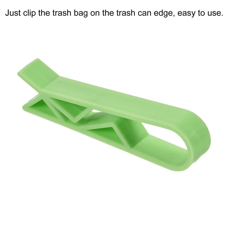 MECCANIXITY Garbage Bin Clip Kitchen Trash Can Waste Basket Garbage Bin Clamp Non-Slip Clip Clamp Green, Pack of 12 - NewNest Australia