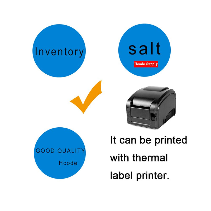 Hcode 1.5" Round Direct Thermal Labels Color Coding Dot Stickers Shipping Labels Address Labels500Pcs (Blue) Blue - NewNest Australia