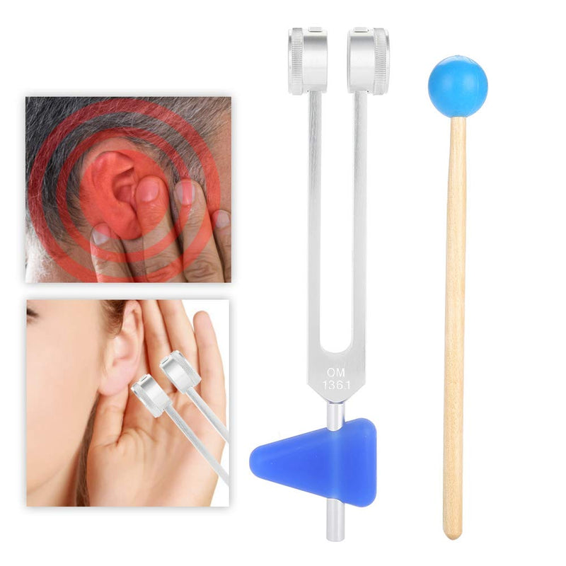 Aluminum Medical Tuning Fork 136.1Hz Hammer Ball Medical Instruments Therapy Sound Vibration Therapy Tool Kit OM136.1HZ - NewNest Australia
