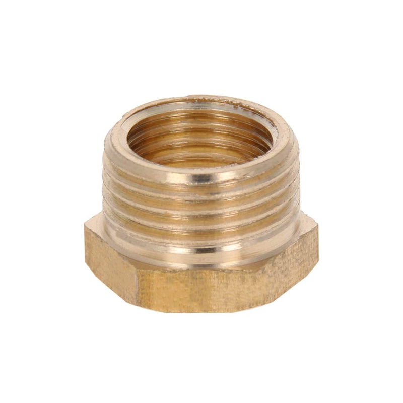 MroMax Brass Threaded Pipe Fitting 3/8 PT Male x 1/4 PT Female Hex Bushing Adapter 5pcs 3/8"PT Male x 1/4"PT Female - NewNest Australia