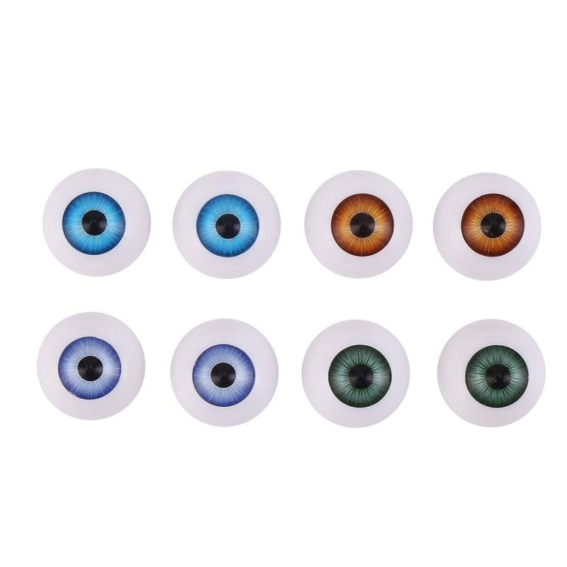 DECORA 20mm Half Round Acrylic Doll Bear Craft Plastic Eyes Eyeball for Doll and Craft Making S1-20mm - NewNest Australia