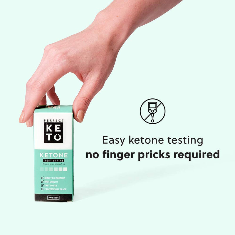 Perfect Keto Test Strips - Best for Testing Ketones in Urine on Low Carb Ketogenic Diet, Ketosis Home Urinalysis Tester Kit, 100 CT - NewNest Australia