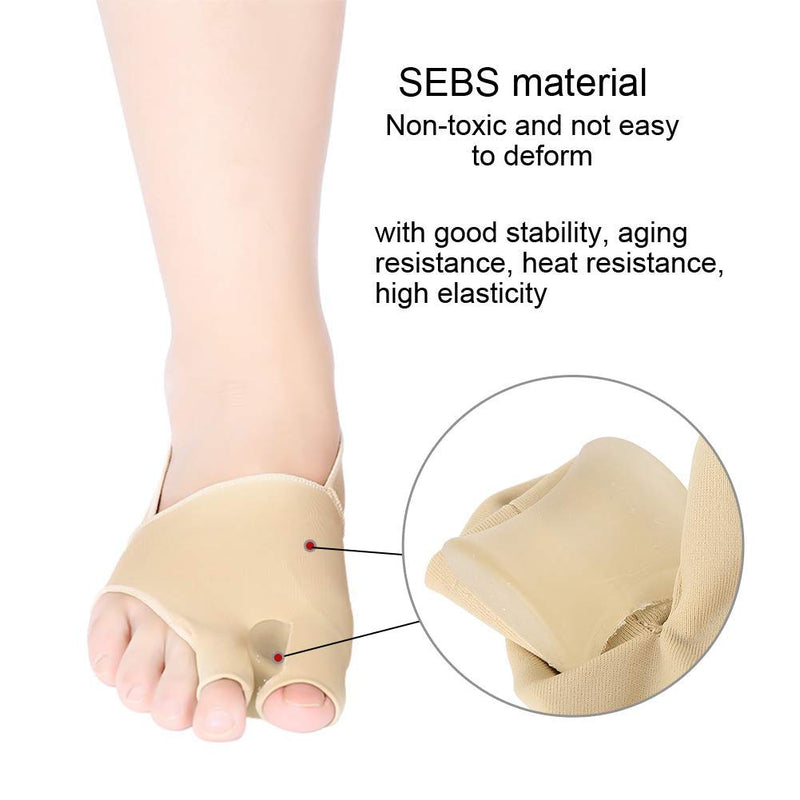 Bunion Straightener Protector Relief Sleeve w/Gel Bunion Stretchy Pads Cushioned Splint, Orthopedic Hallux Valgus Overlapping Corrector Bootie Guard Hammer Toe Pain Aid Surgery Treatment 2 Pc (L) L (Pack of 2) - NewNest Australia