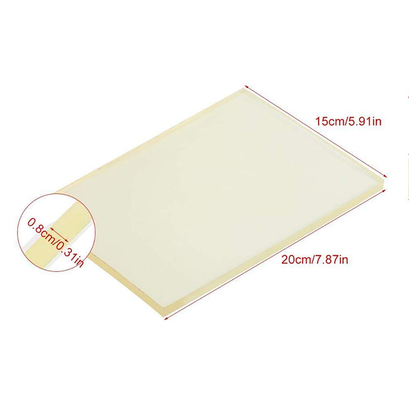 Leather Punch Mat Poly Cutting Board Pounding Pad Stamping Hole Bag Punch Tool Rubber Mute Board for Leather Working DIY Craft, 7.9x5.9in - NewNest Australia