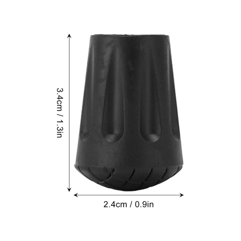 11mm Walking Stick Ferrules, 10pcs Walking Stick Foot Caps, Heavy Duty Hiking Pole Rubber Tips, Round Head Shock Absorbing Trekking Poles Caps Crutch Tips Walking Cane Tips Protectors - NewNest Australia