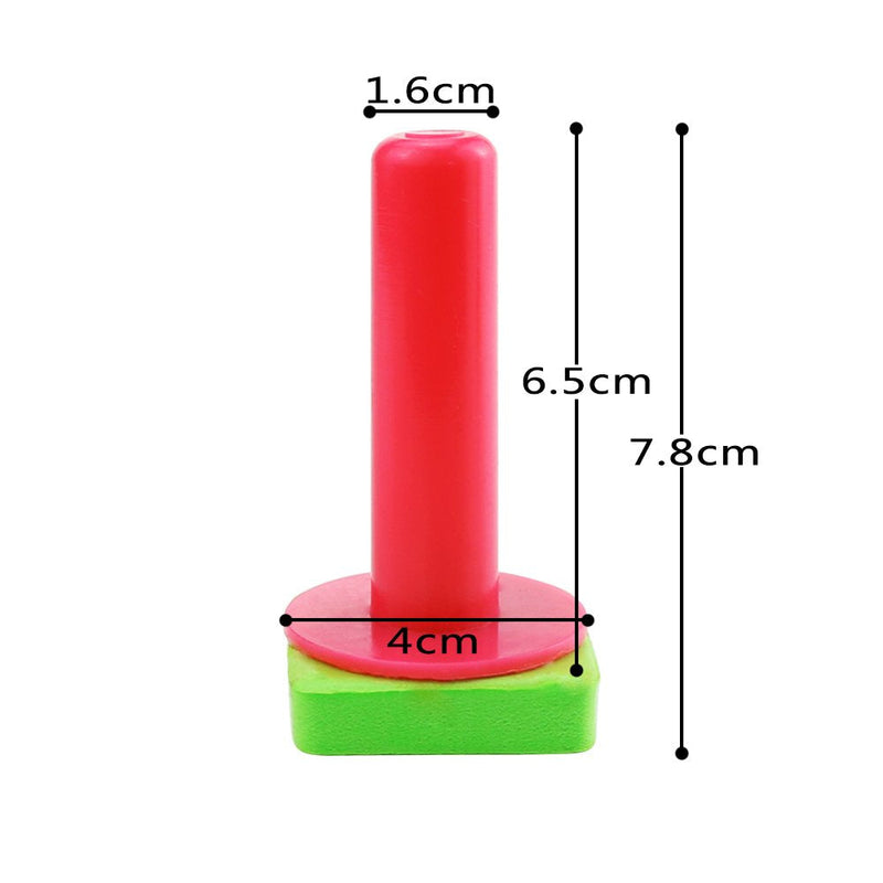 Kuqqi 12pcs Assorted EVA Sponge Painting Stamper Foam Sponge Brush Painting Tools for Painting Drawing Crafts and DIY - NewNest Australia