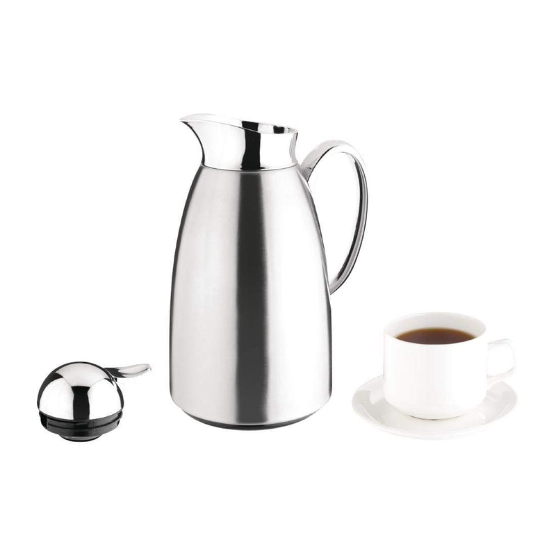 Olympia Chromed Vacuum Jug 1L Restaurant Kitchen Tableware Stainless Steel - NewNest Australia