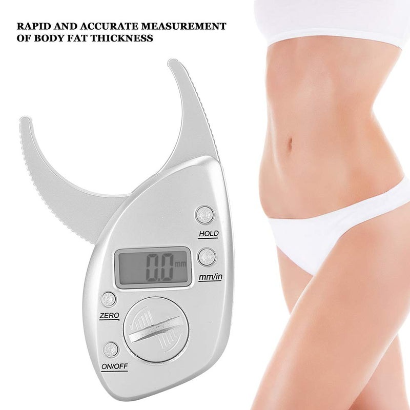 Body Fat Caliper, Portable Measuring Tape Skinfold Measure Scale Personal Fitness Tester Electronic Calipers Digital BMI Calculator with LCD Screen Health Analyzer for Accurately Weight Loss Tool - NewNest Australia
